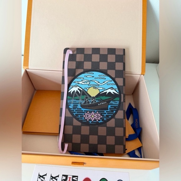 New Louis Vuitton Jane Notebook MM GI1419 limited Authentic with stickers set - Picture 2 of 10